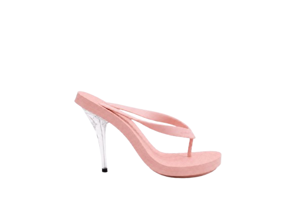 baby pink / clear
